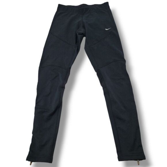 Nike Pants Size XS W25"xL28" Nike Dri-Fit Running Pants Leggings Athletic Black - Picture 1 of 8
